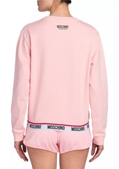 Moschino Cotton-Blend Logo Sweatshirt