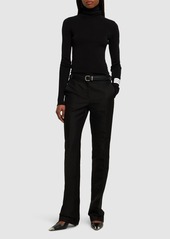 Moschino Cotton Duchesse Straight Pants