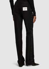 Moschino Cotton Duchesse Straight Pants