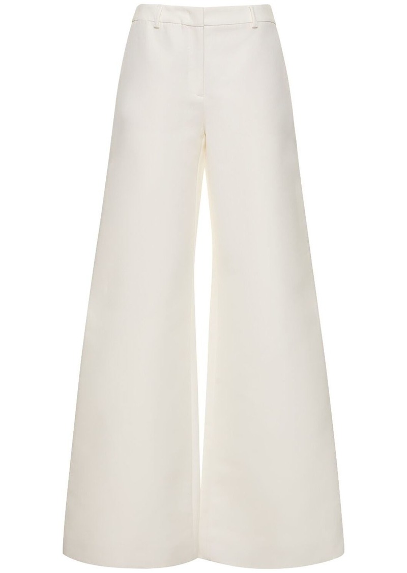 Moschino Cotton Duchesse Wide Pants