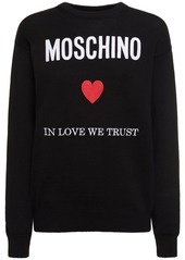 Moschino Cotton Jersey Logo Sweatshirt