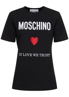 Moschino Cotton Jersey Logo T-shirt