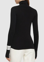 Moschino Cotton Knit Turtleneck Sweater