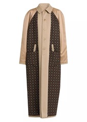 Moschino Cotton-Wool Mix Media Long Coat