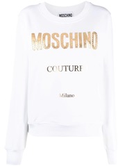 Moschino Couture embroidered-logo sweatshirt