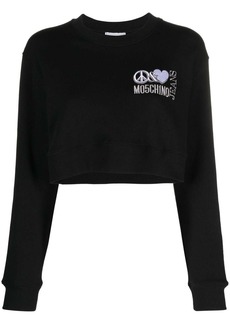 Moschino cropped long-sleeve T-shirt