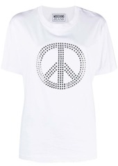 Moschino crystal-embellished cotton T-shirt