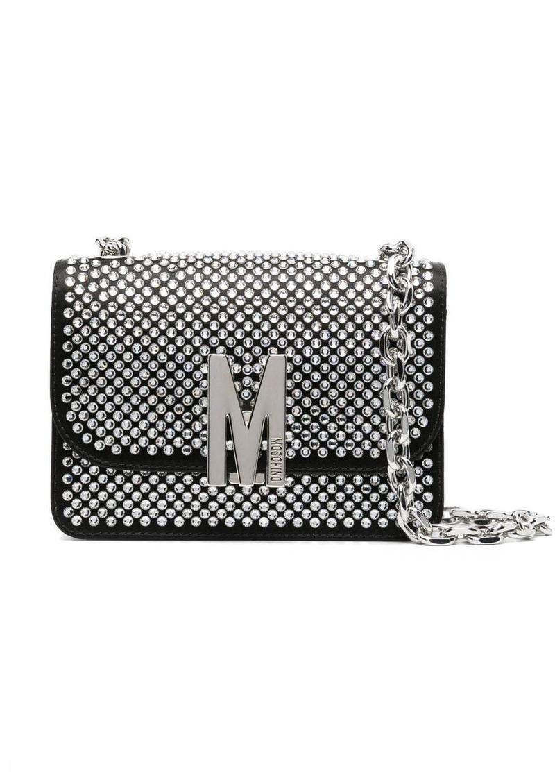 Moschino crystal-embellished crossbody bag