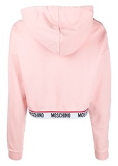 Moschino debossed logo hoodie