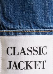 Moschino Denim Cotton Cropped Jacket