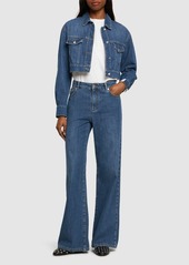 Moschino Denim Cotton Low Rise Wide Jeans