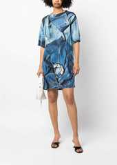 Moschino denim-print T-shirt dress