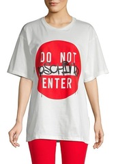 Moschino Do Not Enter Graphic T-Shirt