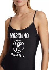 Moschino Donna Logo One-Piece Swimsuit