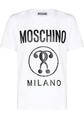 Moschino double question mark logo-print T-shirt