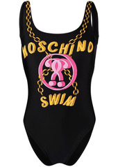 Moschino Double Question Mark logo swimsuit