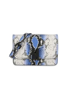 Moschino Embossed Leather Shoulder Bag