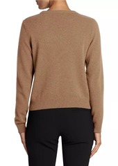 Moschino Embroidered Heart Wool-Cashmere Sweater