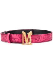 Moschino embroidered logo belt