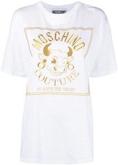 Moschino embroidered logo T-shirt