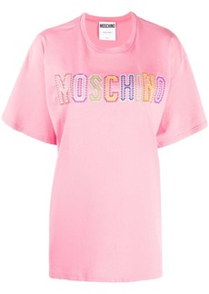 Moschino embroidered-logo t-shirt
