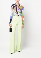 Moschino flared high-waist trousers