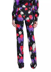 Moschino Floral Straight-Leg Trousers