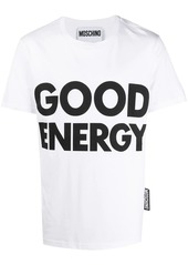 Moschino Good Energy slogan-print T-shirt