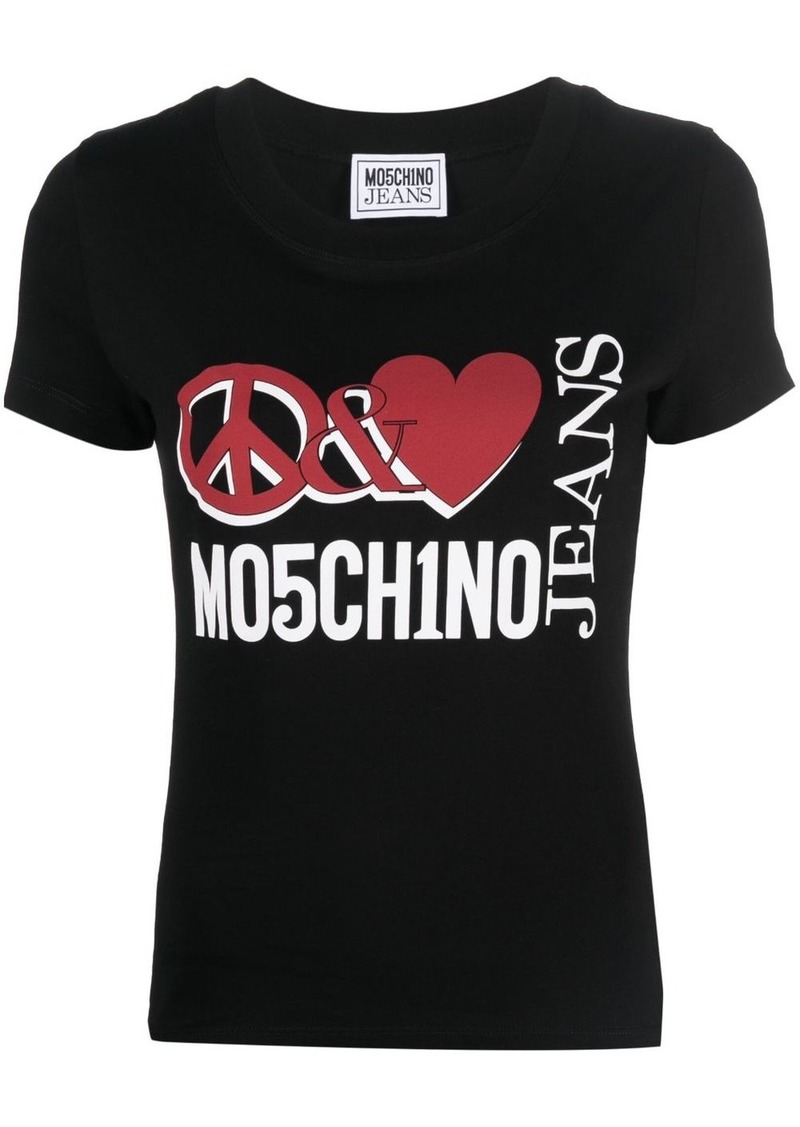 Moschino graphic logo-print T-shirt