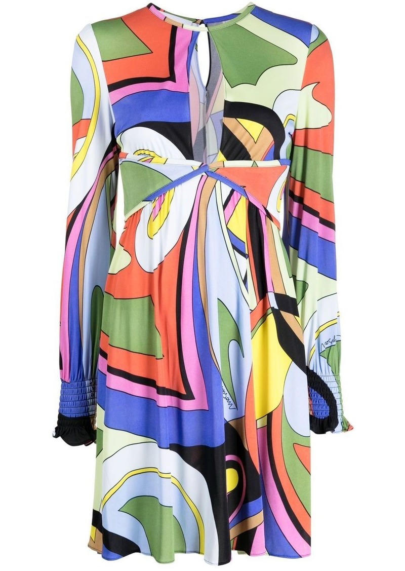 Moschino graphic-print mini dress