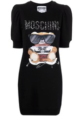 Moschino graphic-print short-sleve dress