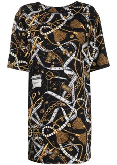 Moschino graphic-print shortsleeved T-shirt dress