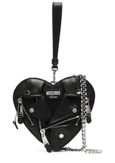 Moschino heart biker bag
