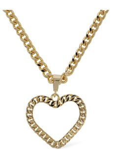 Moschino Heart Charm Long Necklace