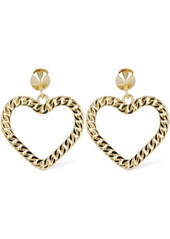 Moschino Heart Clip-on Pendant Earrings