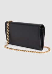 Moschino Heart Logo Nappa Leather Wallet On Chain