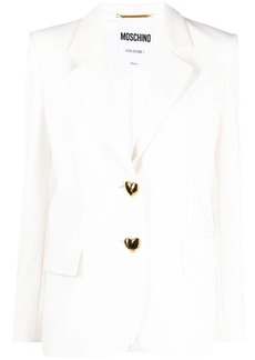 Moschino heart-shaped buttons blazer