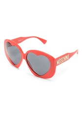 Moschino heart-shaped oversize-frame sunglasses