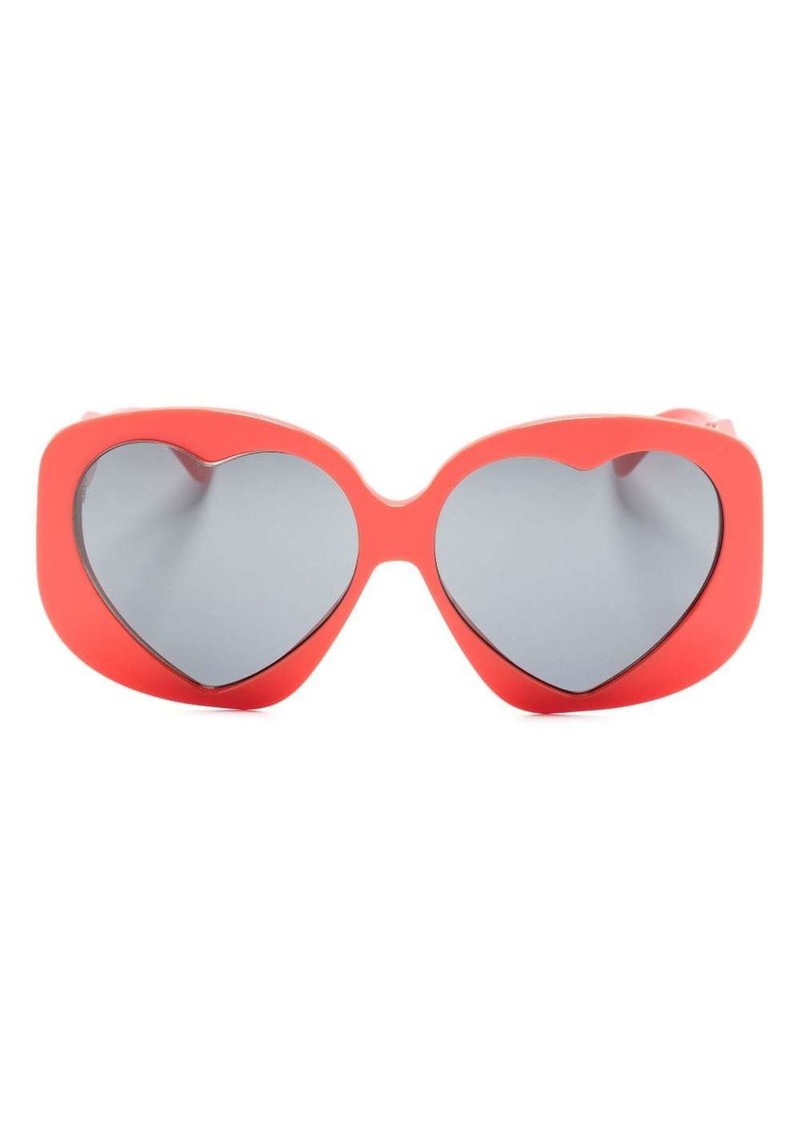 Moschino heart-shaped oversize-frame sunglasses