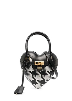 Moschino heart shaped woven bag