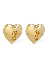 Moschino Heart Stud Clip-on Earrings