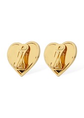 Moschino Heart Stud Clip-on Earrings