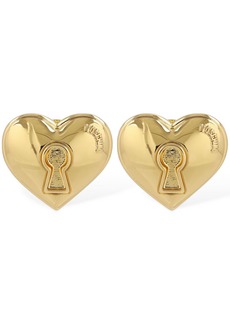 Moschino Heart Stud Clip-on Earrings
