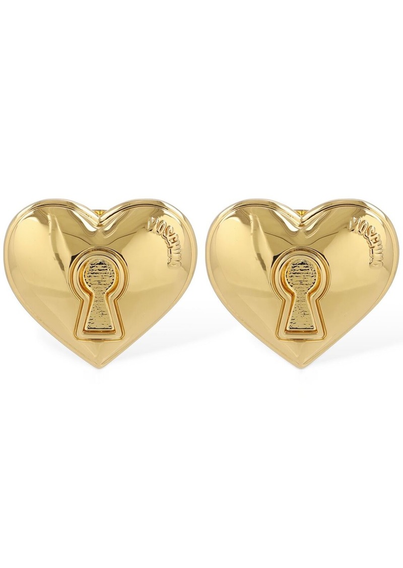 Moschino Heart Stud Clip-on Earrings