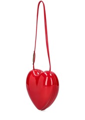 Moschino Heartbeat Patent Shoulder Bag