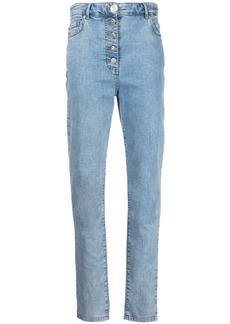 Moschino high-rise slim-cut jeans