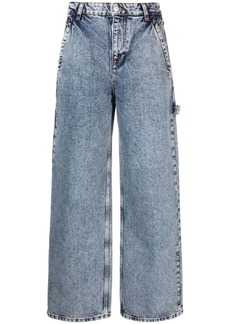 Moschino high-rise straight-leg jeans