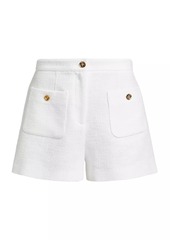 Moschino High-Rise Tweed Shorts