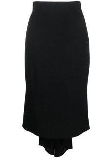 Moschino high-waisted asymmetric midi skirt