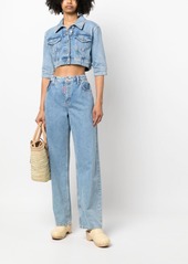 Moschino high-waisted wide-leg jeans